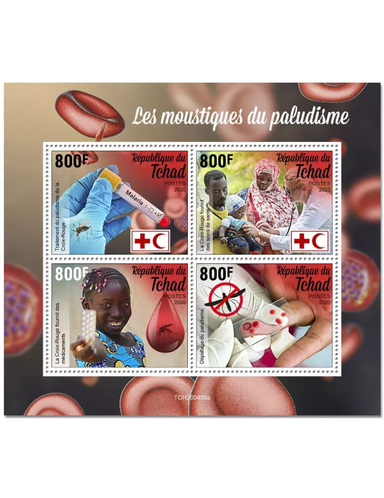 n° 2621/2624 - Timbre TCHAD Poste