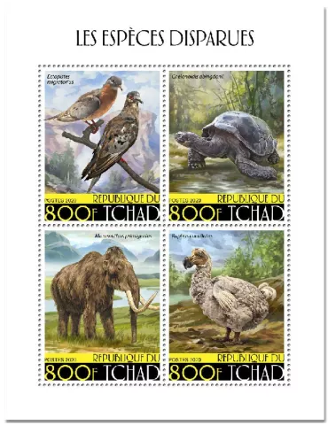 n° 2633/2636 - Timbre TCHAD Poste