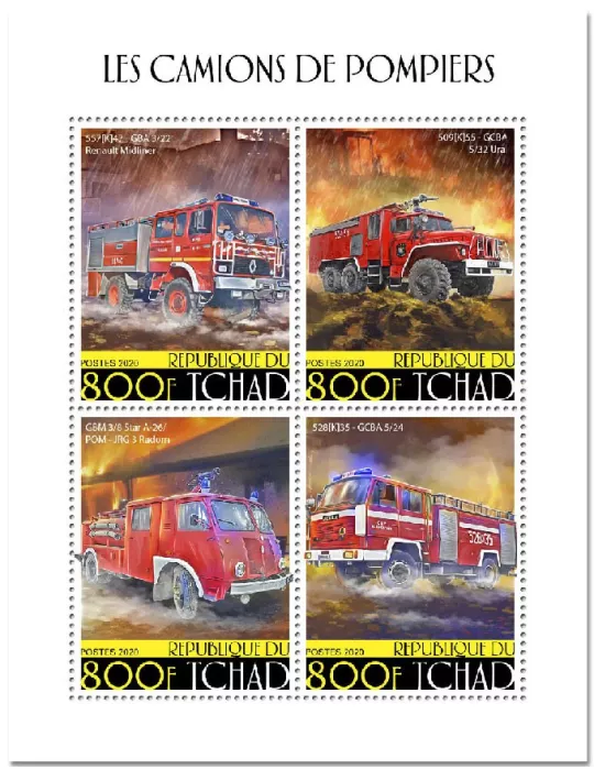 n° 2673/2676 - Timbre TCHAD Poste