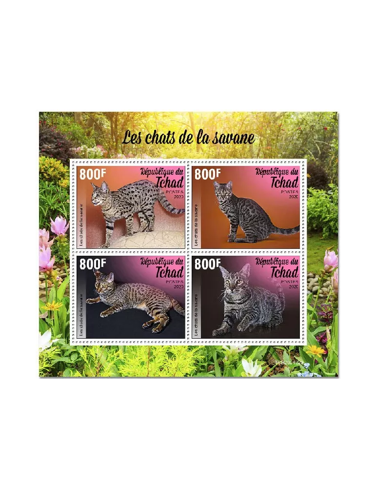 n° 2685/2688 - Timbre TCHAD Poste