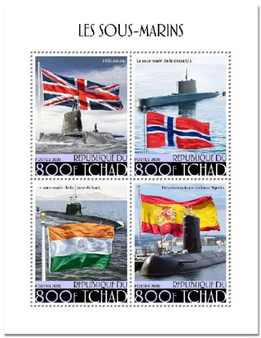 n° 2693/2696 - Timbre TCHAD Poste