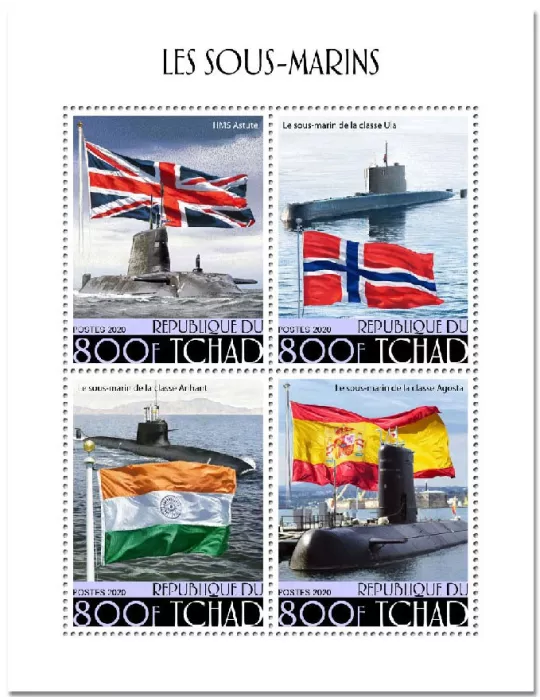 n° 2693/2696 - Timbre TCHAD Poste