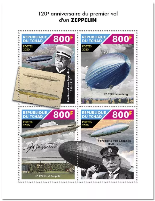 n° 2857/2860 - Timbre TCHAD Poste