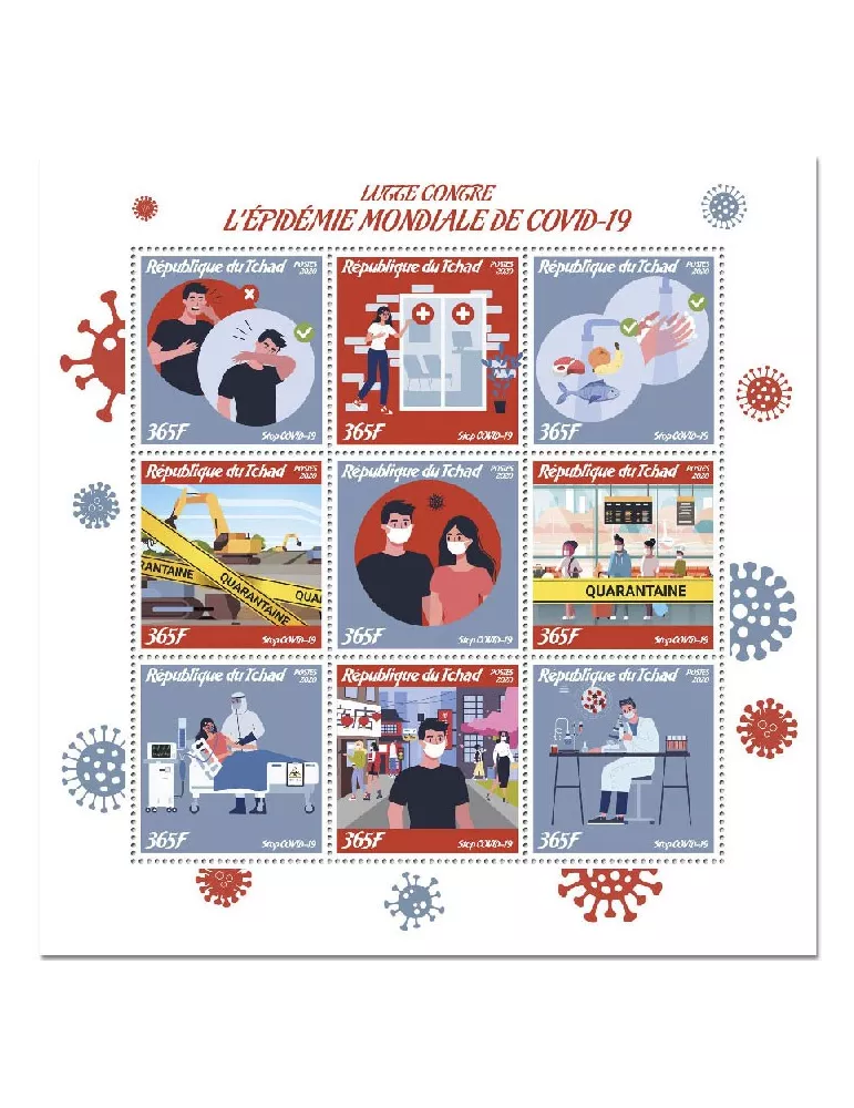 n° 2901/2909 - Timbre TCHAD Poste