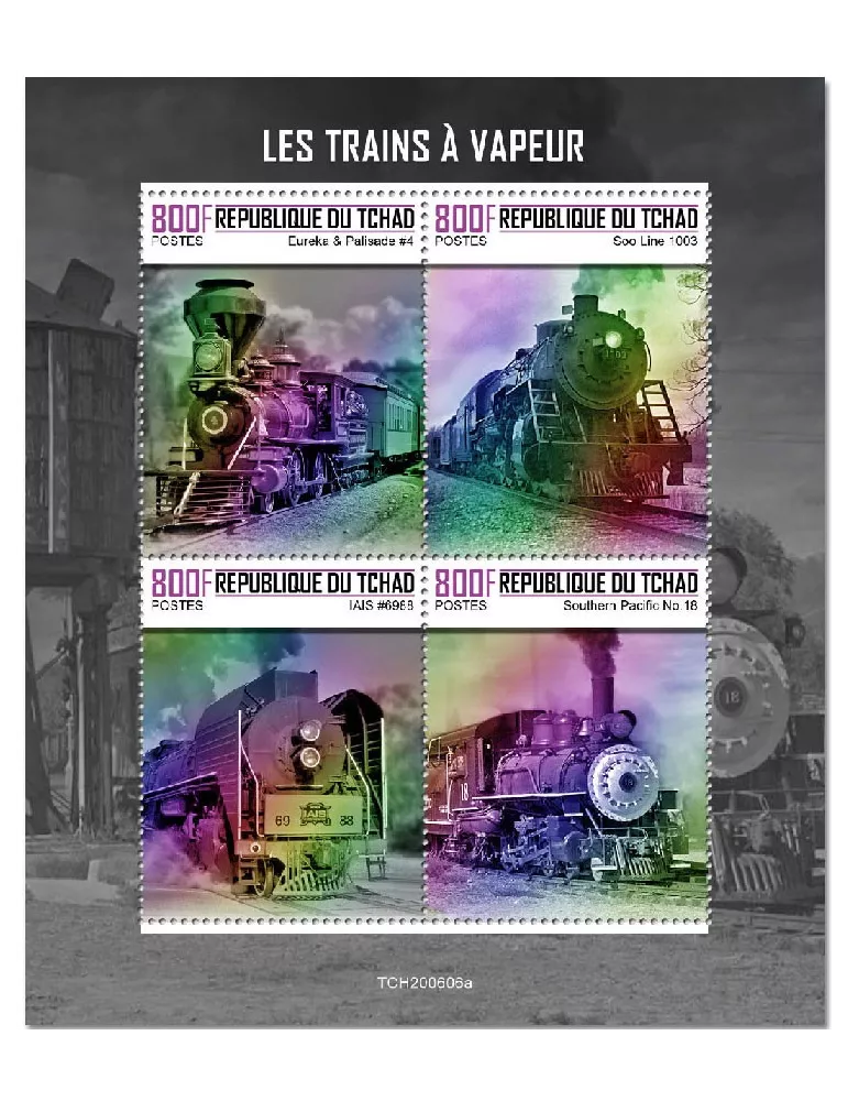 n° 3040/3043 - Timbre TCHAD Poste