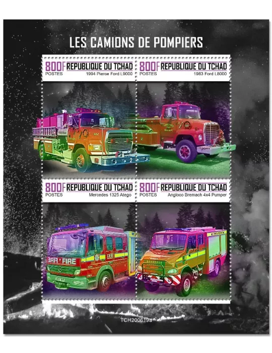 n° 3108/3111 - Timbre TCHAD Poste