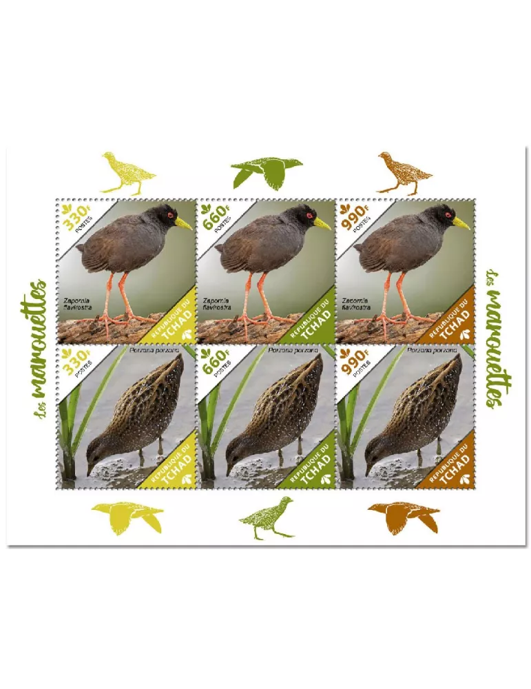 n° 3118/3123 - Timbre TCHAD Poste