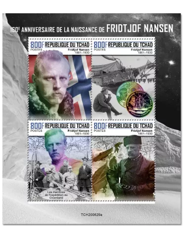 n° 3156/3159 - Timbre TCHAD Poste