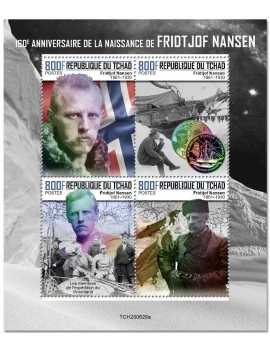 n° 3156/3159 - Timbre TCHAD Poste