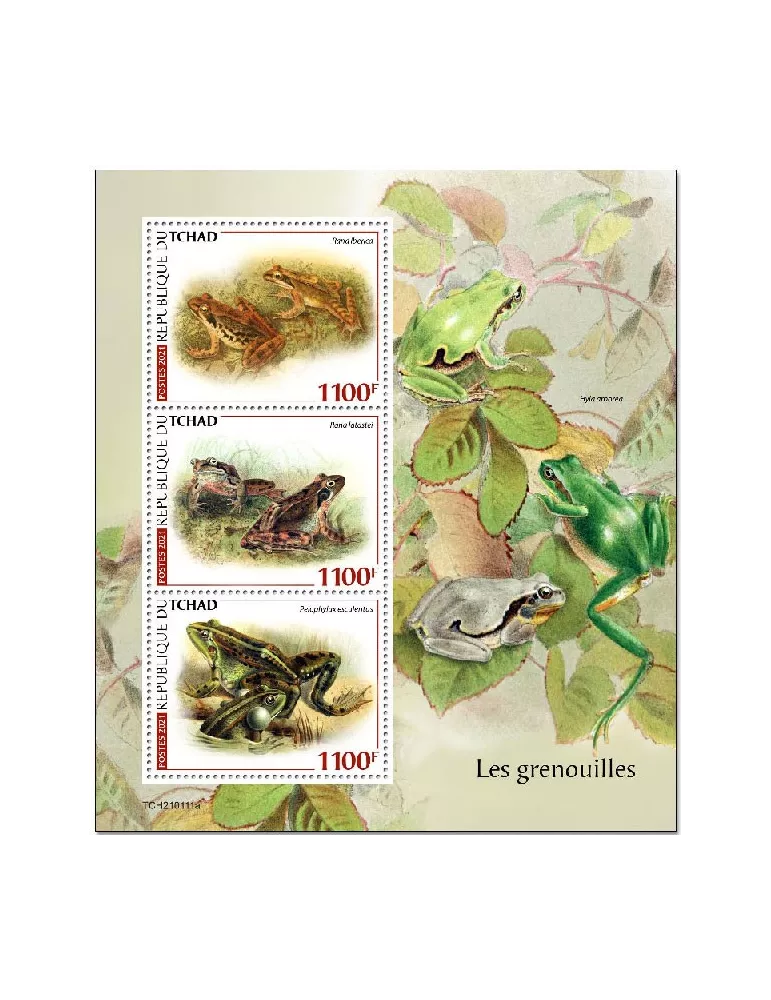 n° 3194/3196 - Timbre TCHAD Poste