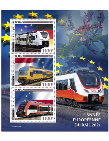 n° 3262/3264 - Timbre TCHAD Poste