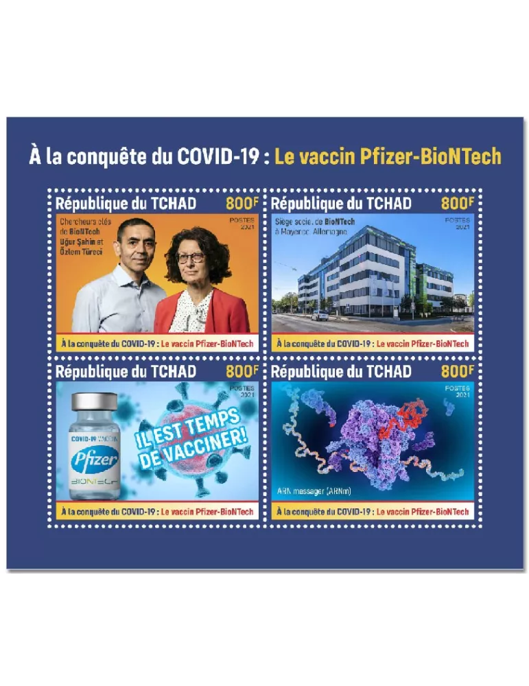 n° 3268/3271 - Timbre TCHAD Poste