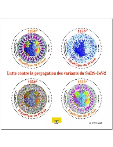 n° 3284/3287 - Timbre TCHAD Poste