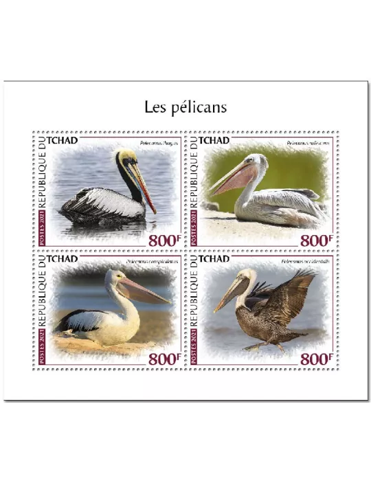 n° 3345/3348 - Timbre TCHAD Poste