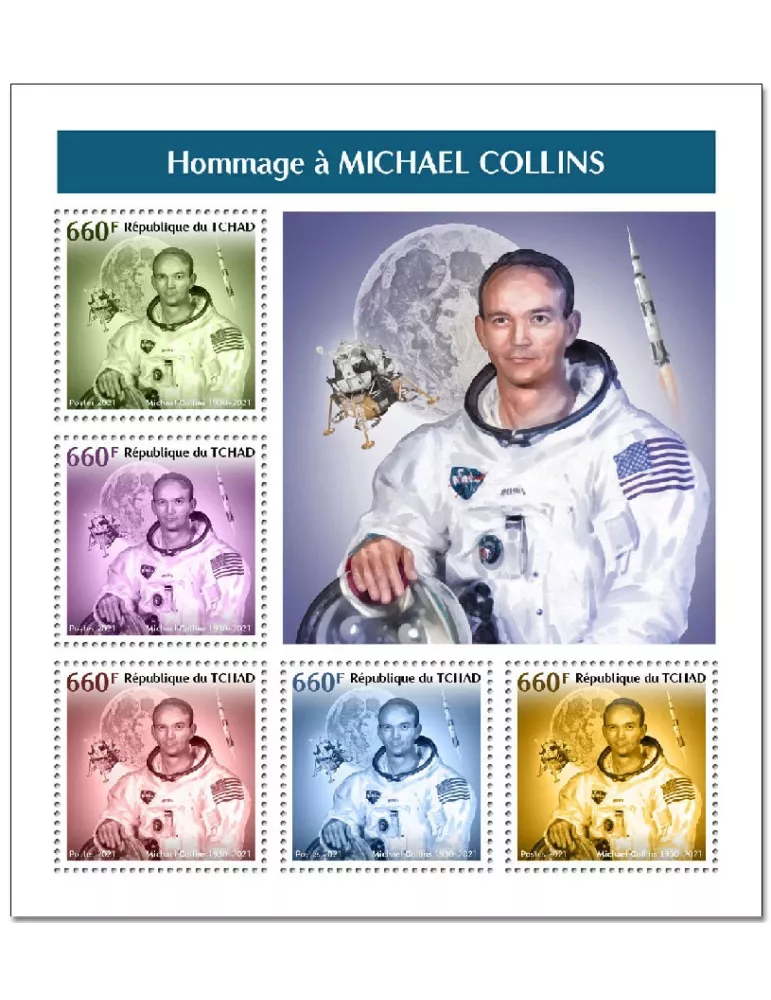 n° 3456/3460 - Timbre TCHAD Poste