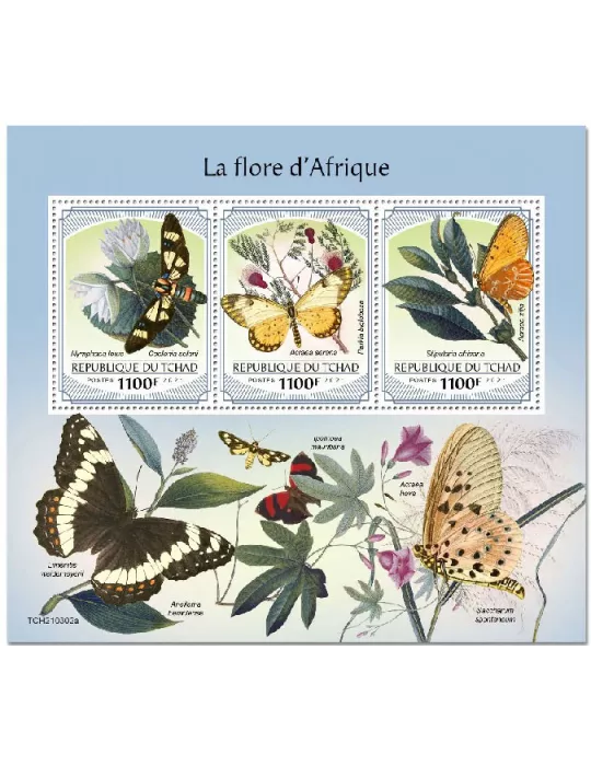 n° 3473/3475 - Timbre TCHAD Poste