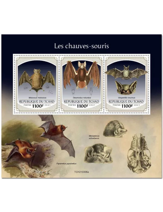 n° 3485/3487 - Timbre TCHAD Poste