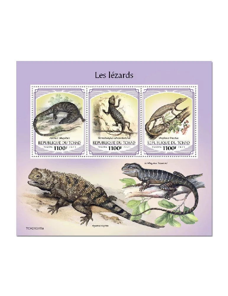 n° 3512/3514 - Timbre TCHAD Poste