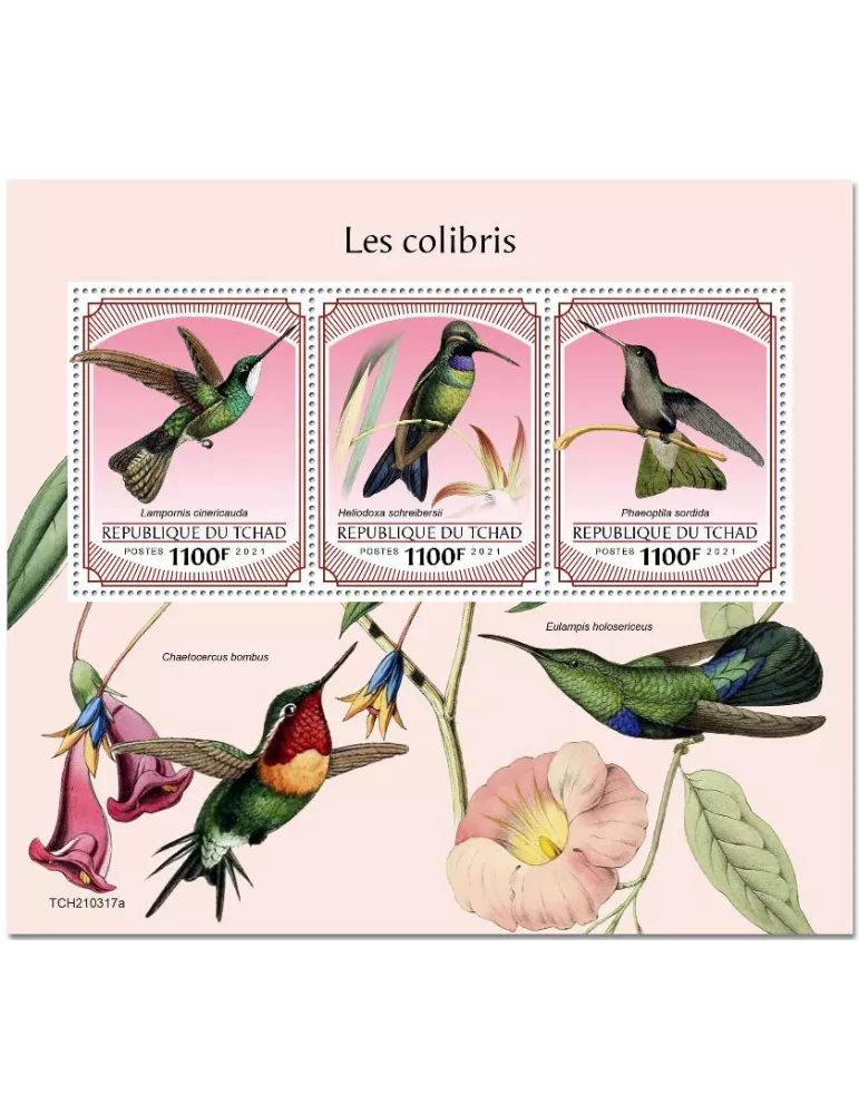 n° 3518/3520 - Timbre TCHAD Poste