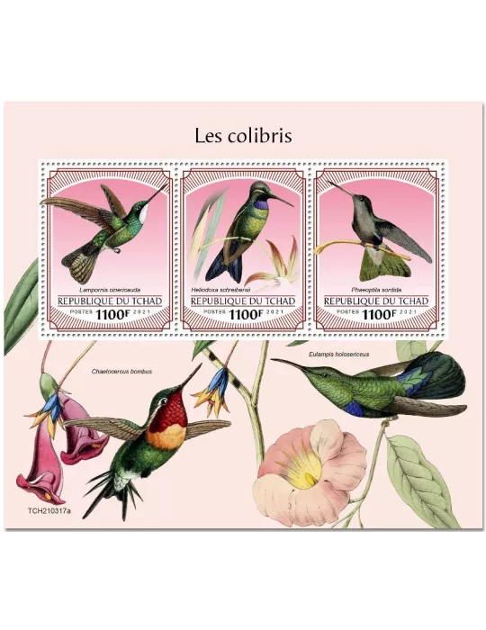 n° 3518/3520 - Timbre TCHAD Poste