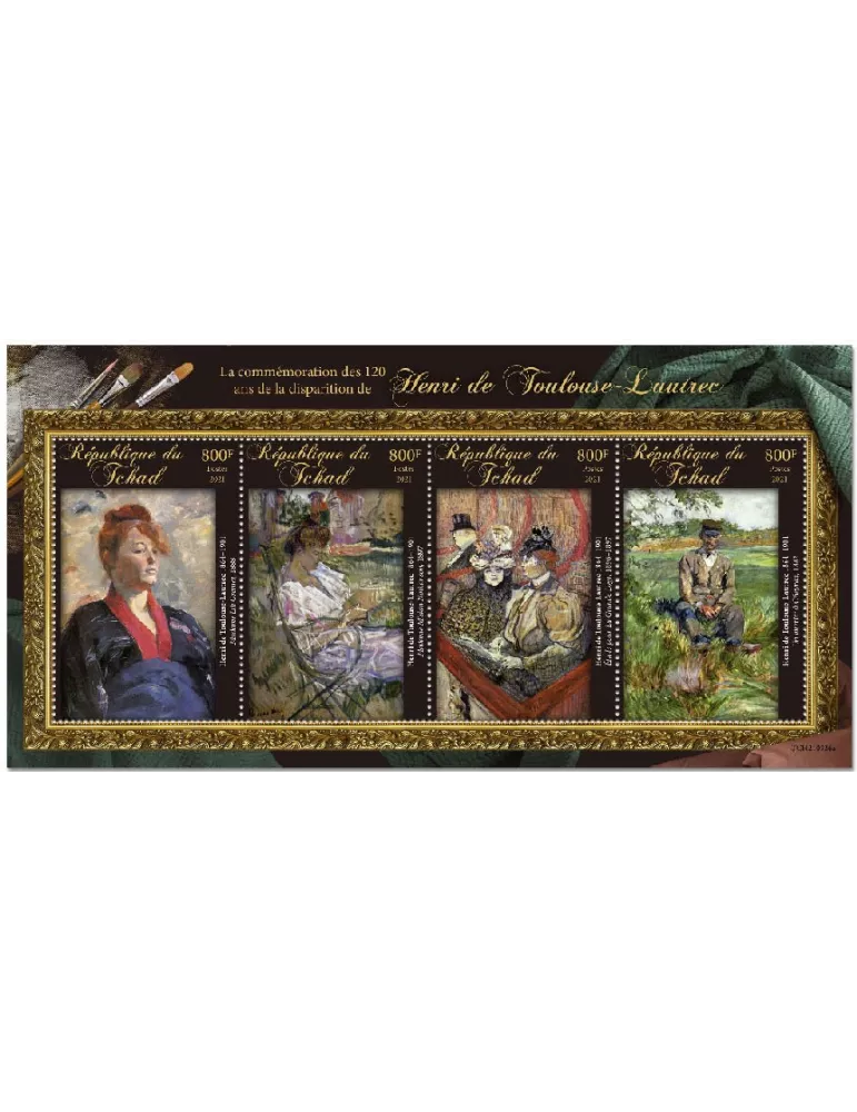 n° 3546/3549 - Timbre TCHAD Poste