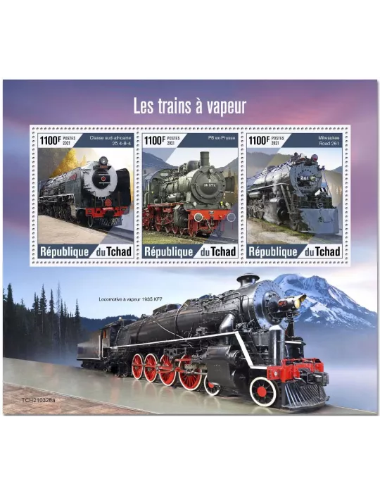 n° 3553/3555 - Timbre TCHAD Poste
