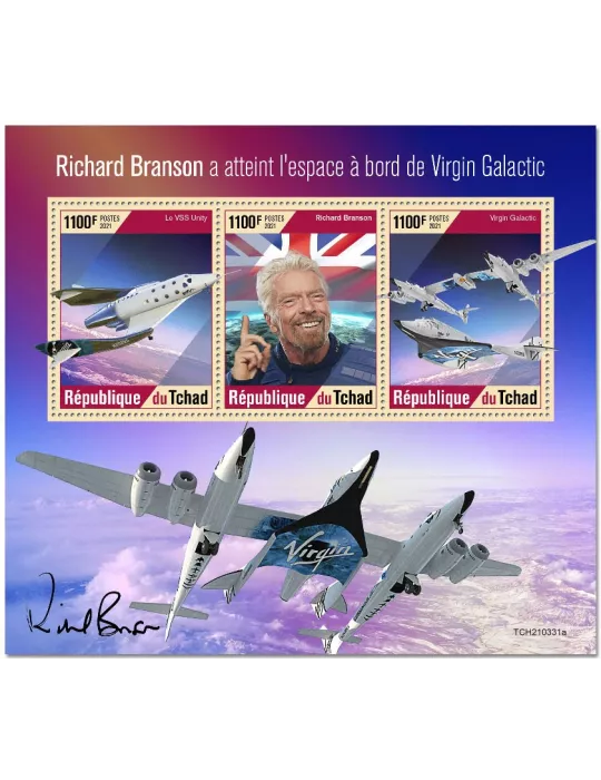 n° 3562/3564 - Timbre TCHAD Poste