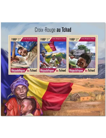 n° 3571/3573 - Timbre TCHAD Poste