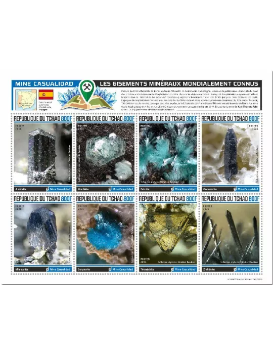 n° 3617/3624 - Timbre TCHAD Poste