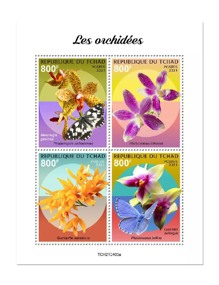 n° 3629/3632 - Timbre TCHAD Poste