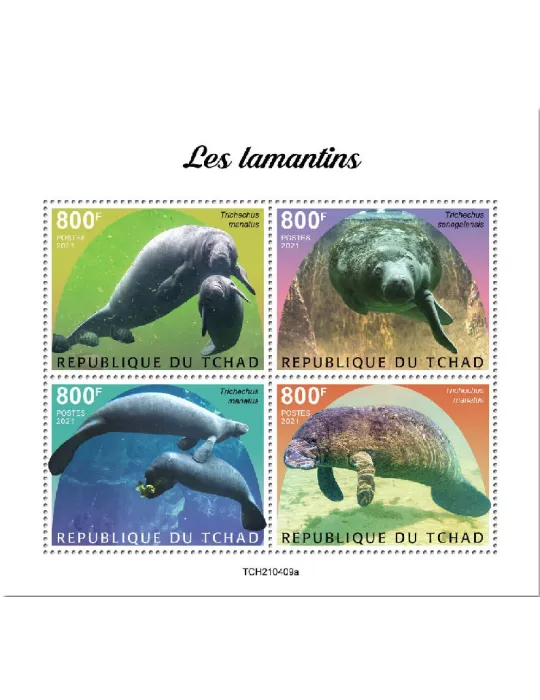 n° 3653/3656 - Timbre TCHAD Poste