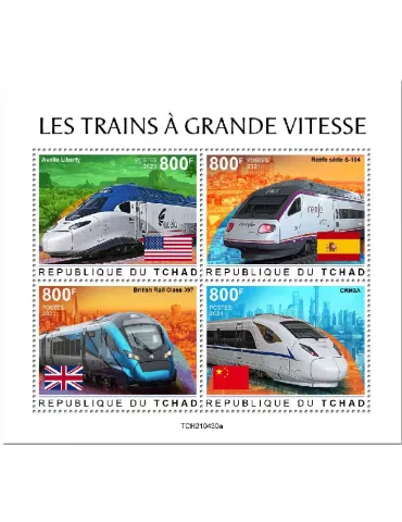 n° 3728/3731 - Timbre TCHAD Poste