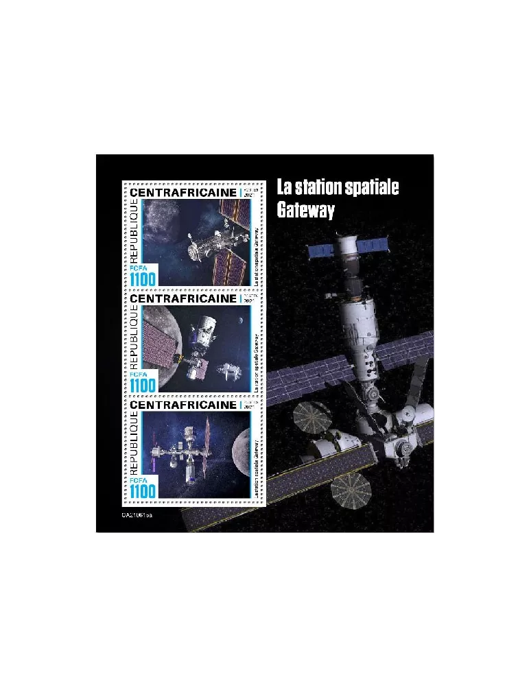 n° 8348/8350 - Timbre CENTRAFRIQUE Poste