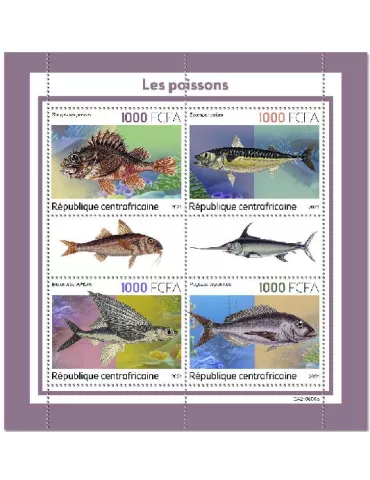 n° 8695/8698 - Timbre CENTRAFRIQUE Poste