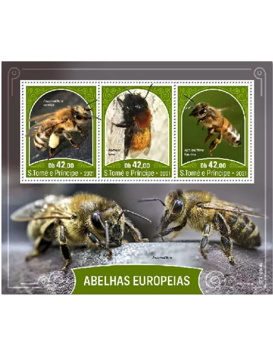 n° 8253/8255 - Timbre SAINT-THOMAS ET PRINCE Poste