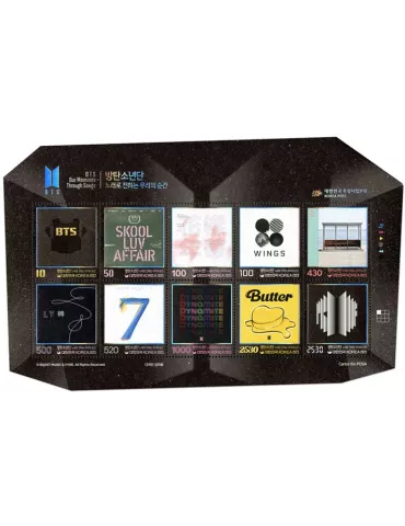 n° 3428/3437 - Timbre COREE DU SUD Poste