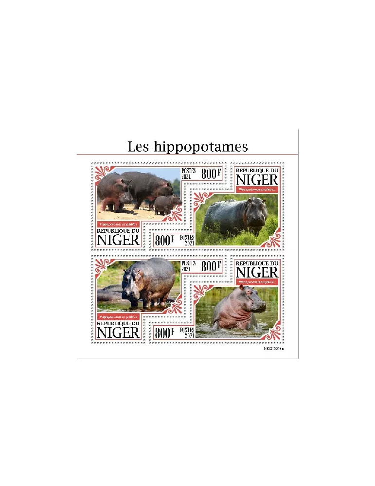 n° 6414/6417 - Timbre NIGER Poste