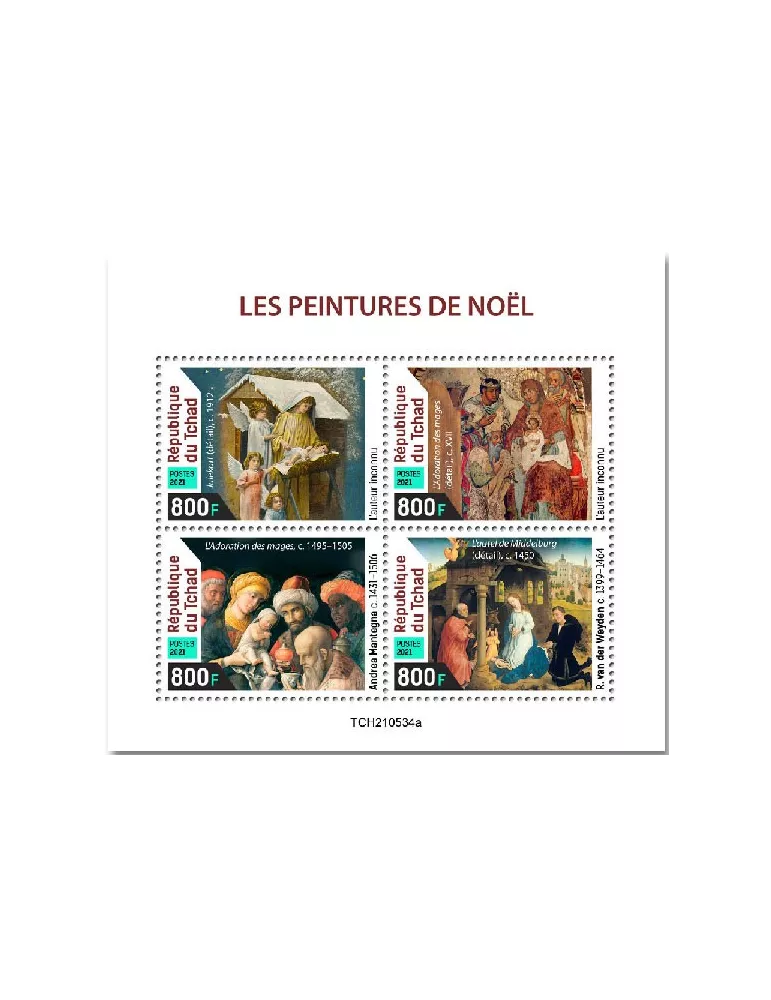 n° 3922/3925 - Timbre TCHAD Poste