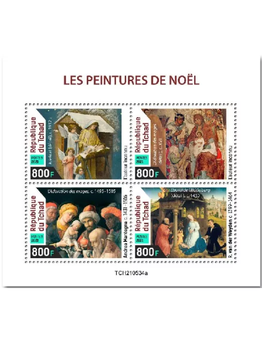 n° 3922/3925 - Timbre TCHAD Poste