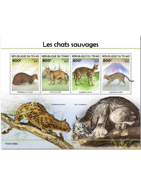 n° 3975/3978 - Timbre TCHAD Poste