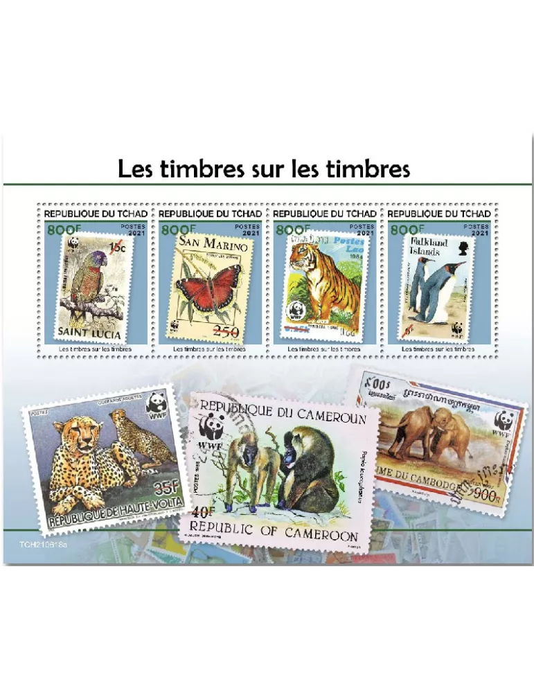 n° 4023/4026 - Timbre TCHAD Poste