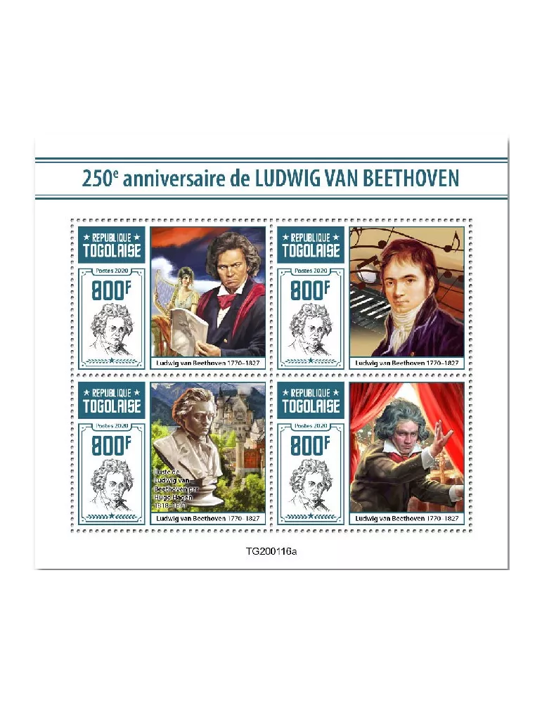 n° 7963/7966 - Timbre TOGO Poste