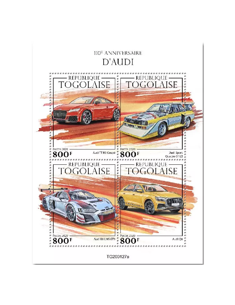 n° 8007/8010 - Timbre TOGO Poste