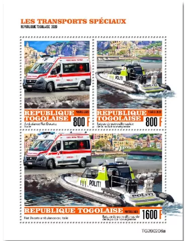 n° 8187/8189 - Timbre TOGO Poste