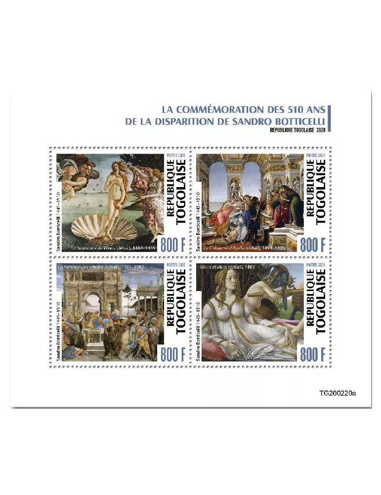 n° 8246/8249 - Timbre TOGO Poste