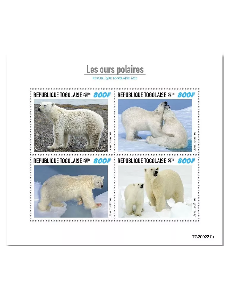 n° 8327/8330 - Timbre TOGO Poste