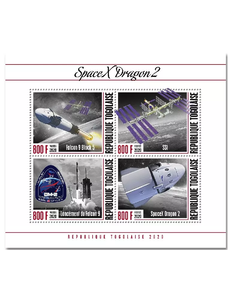 n° 8594/8597 - Timbre TOGO Poste