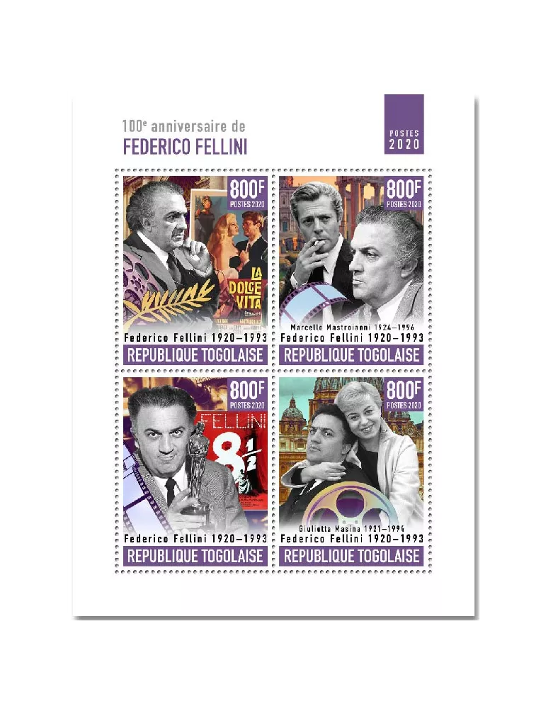 n° 8650/8653 - Timbre TOGO Poste