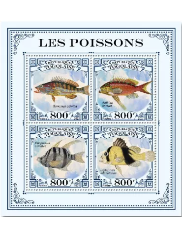 n° 8863/8866 - Timbre TOGO Poste