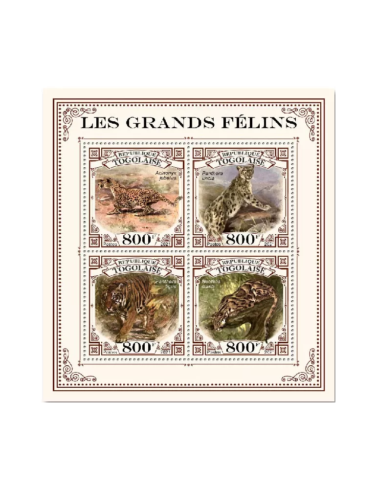 n° 8867/8870 - Timbre TOGO Poste